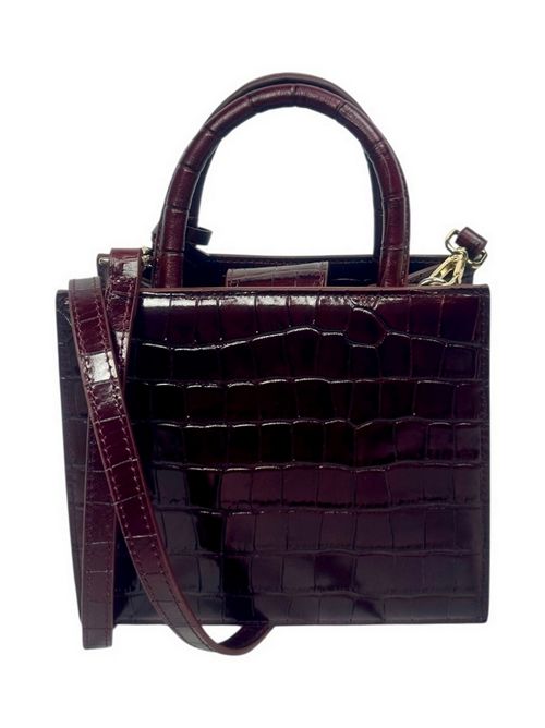 borsa donna shop bag midi in cocco bordeaux MC2 Saint Barth | SHOP BAG MIDI-PRINTED CROCO LEATHER45